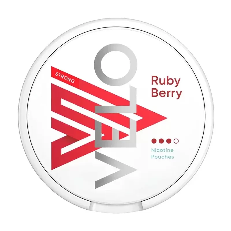 Velo Ruby Berry Nicotine Pouches - Nicotine Strength#Max (17mg)>Ultra (14mg)>Strong (10mg)>Medium (6mg)