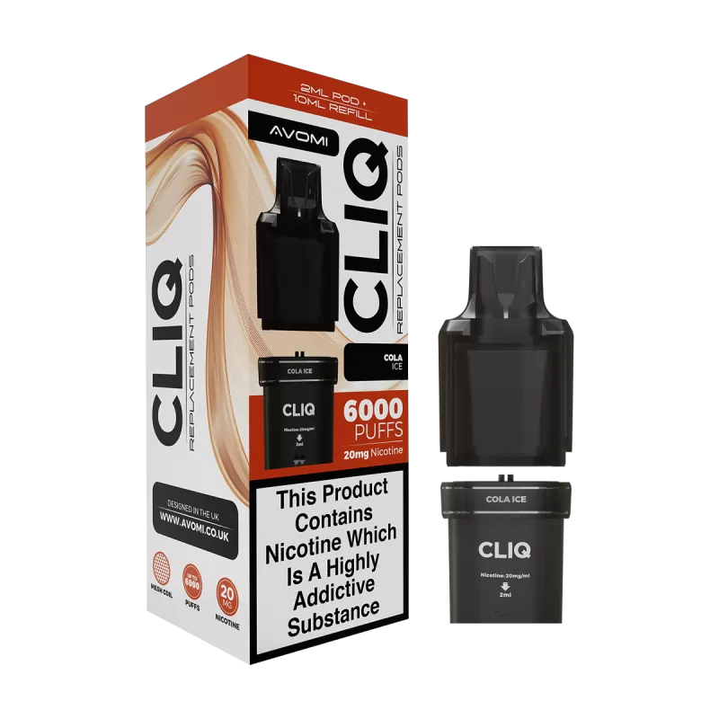Cola Ice Avomi Cliq 6000 Refill Pack - 20mg - Vape Product