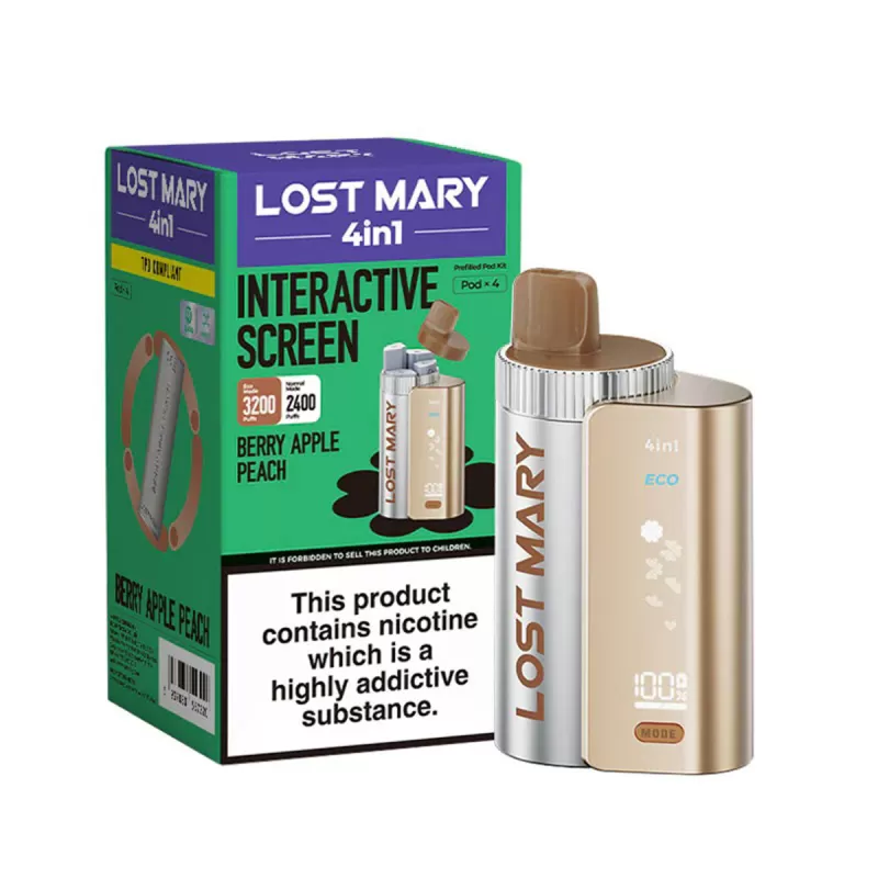 Lost Mary 4-in-1 Prefilled Pod Kit - Lemon Lime - Vapourdeal Co - Image 3