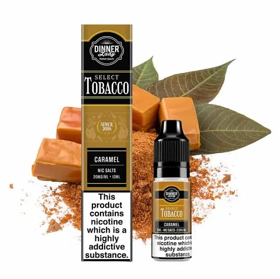 Dinner Lady – Select Tobacco – Caramel Tobacco – 20MG – 10ML - Agadirvapes Ma