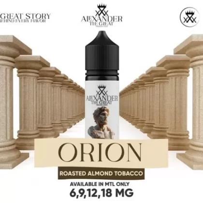 ALEXANDER MTL ORION VAPE ELIQUID – ROASTED ALMOND TOBACCO