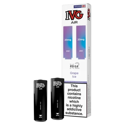 Grape Ice IVG Air Replacement Pods - 20mg - Vape Product (E5E827)