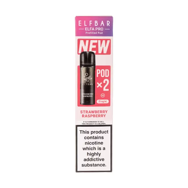 Strawberry Raspberry Elfa Pro V2 Prefilled Pods by Elf Bar