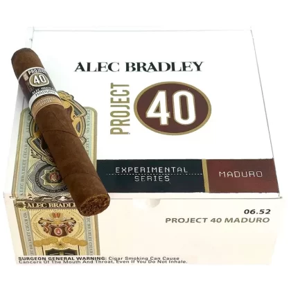 Alec Bradley Project 40 Maduro - Product#Robusto (5.0" x 50)>Toro (6.0" x 52)~Packaging#Box of 24>5 Pack