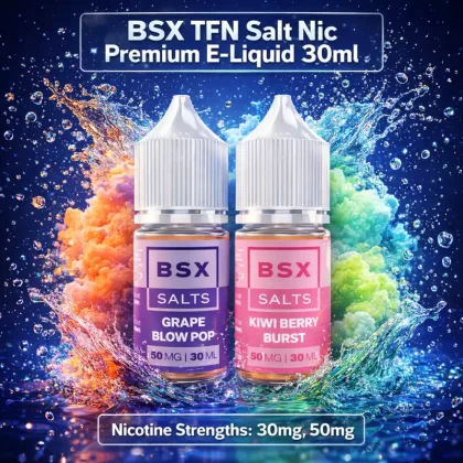 BSX TFN Salt Nic Premium E-Liquid 30ml - Banana Cream Pie / 50mg