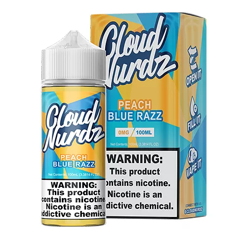 Peach Blue Razz by Cloud Nurdz 100ml - Vape Product, Vape Product