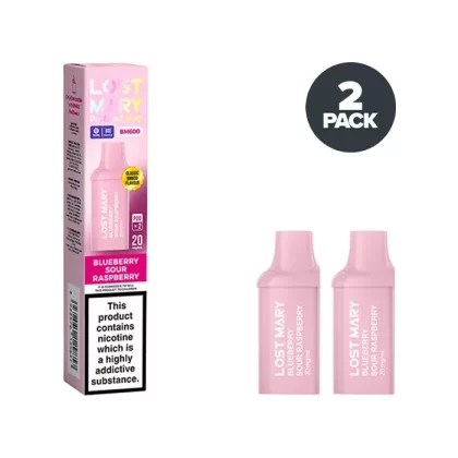 Blueberry Sour Raspberry Lost Mary BM600 Prefilled Pods - Ecigdepot