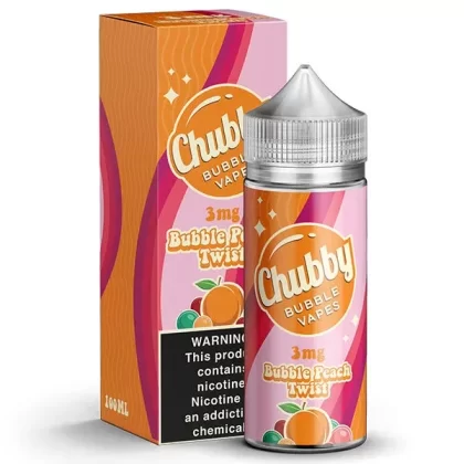 Bubble Peach Twist by Chubby Bubble Vapes 100ml - Vape Product, Vape Product
