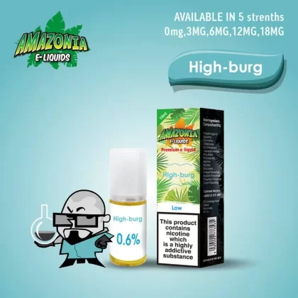 High-Burg 50/50 E-Liquid 10ml By Amazonia