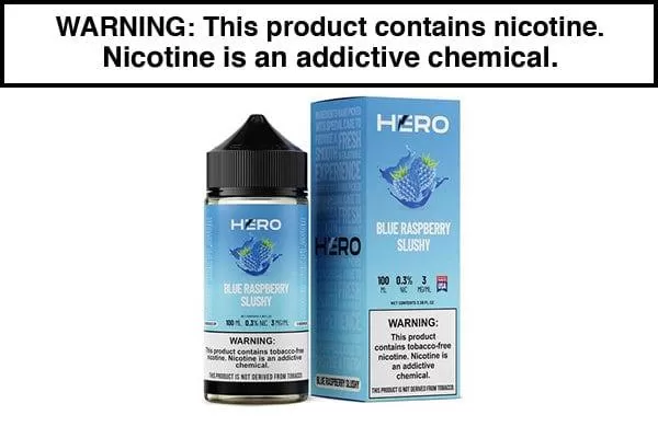 BLUE RASPBERRY SLUSHY BY HERO 100ML - Vapejuice