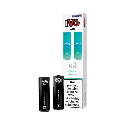 IVG Air Pods Classic Menthol (2 Pack) - Strength#20mg