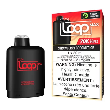 STLTH Loop Max E-Liquid Pod Pack – Strawberry Coconut Ice - Nicotine Strength#20mg/ml