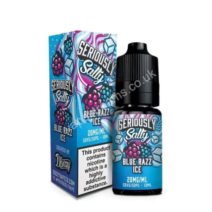Doozy Seriously Salty Blue Razz Ice Nic Salt E-Liquid - Vapestreams Co