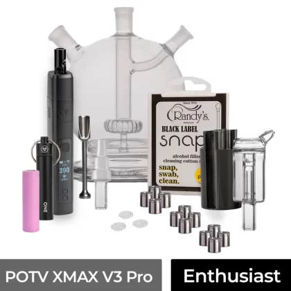 POTV XMAX V3 Pro Enthusiast Vaporizer Kit - Black