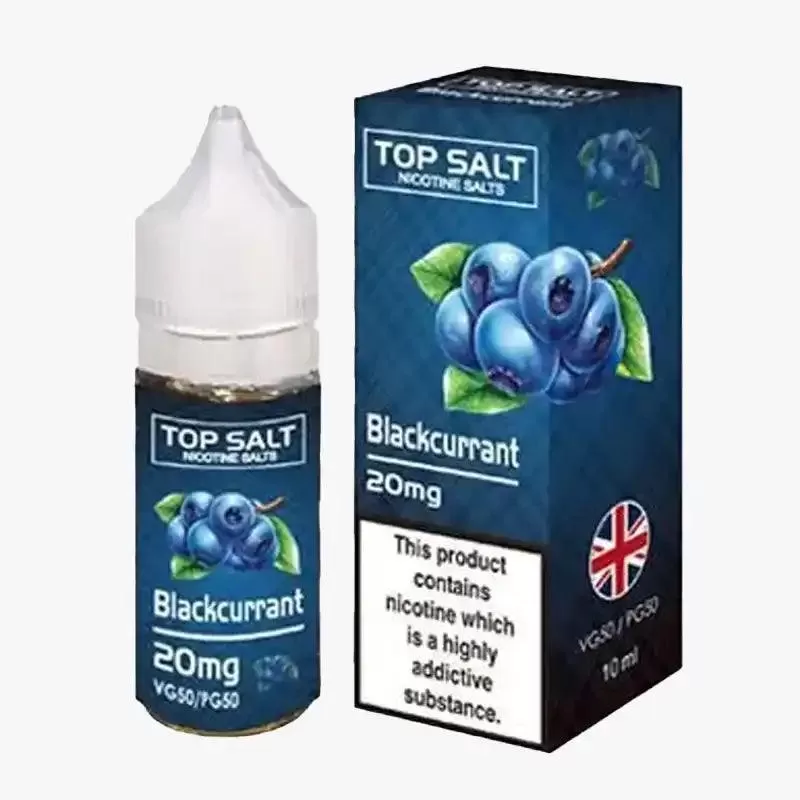 Top Salt Nic Salt E-Liquid - Pack of 10 - Black Jack / Strength 20mg - Image 2