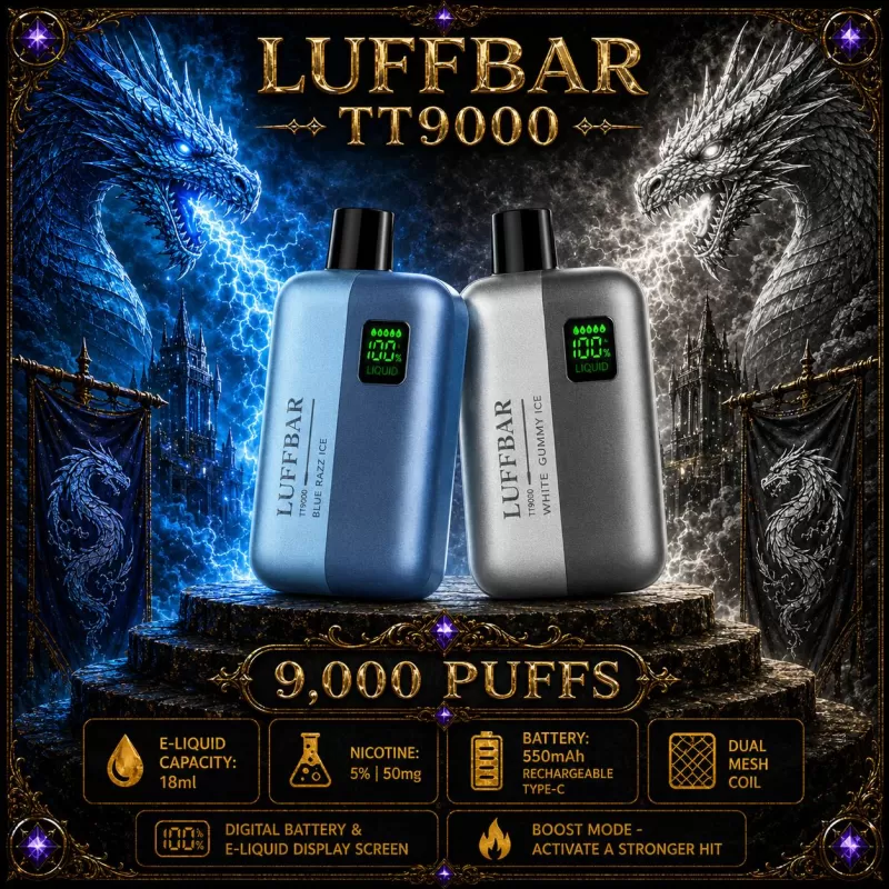 LUFFBAR TT9000 - Gold Tobacco (BLK Series)