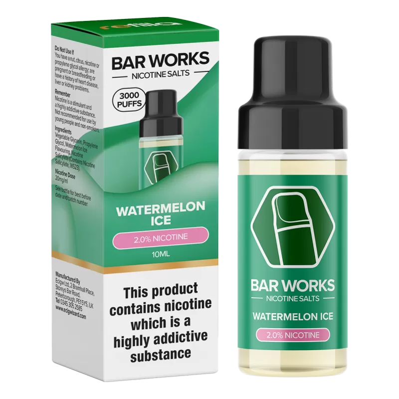 Watermelon Ice Nic Salt by Refilla - 10mg - Image 2