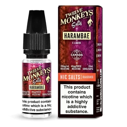 Twelve Monkeys Harambae Nic Salt E-Liquid - 10mg