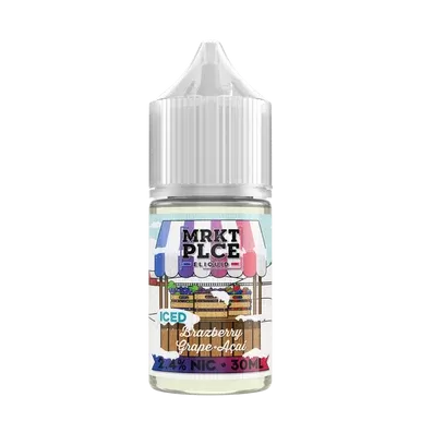 Iced Brazberry Grape Acai By MRKT PLCE Salt Series E-Liquid