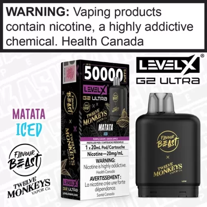 Matata Iced Flavour Beast X 12M LEVEL X G2 Ultra POD