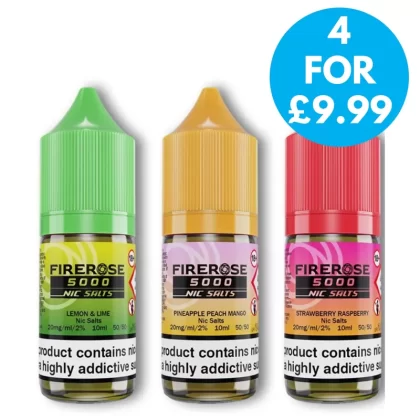 20mg Elux Firerose 5000 Nic salts 10ml (50VG/50PG) - Vape Co