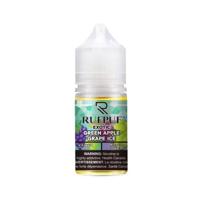 RUFPUF (Exotic Series)—Green Apple Grape Ice—(20/35/50)mg - Vapebar Pk