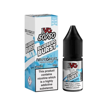 Blueberg Burst IVG 50/50 e Liquid 10ml – TPD - Vapestorm Co