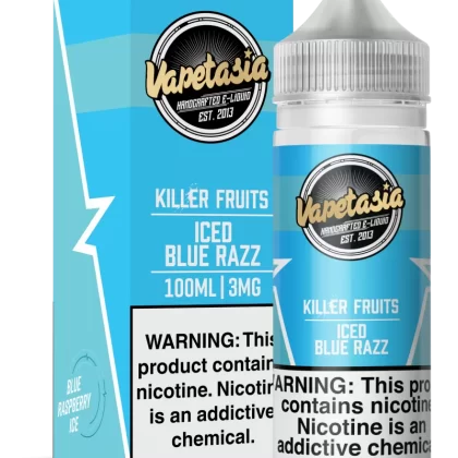Vapetasia - Killer Fruits ICED Blue Razz - 100ML E-Liquid - 3MG