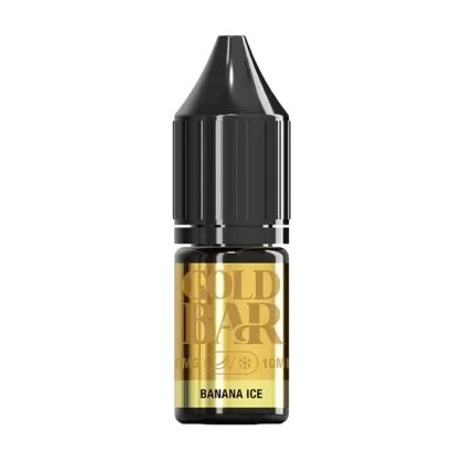 Gold Bar Banana Ice Nic Salt vape Juice - 10 Pack - 10mg