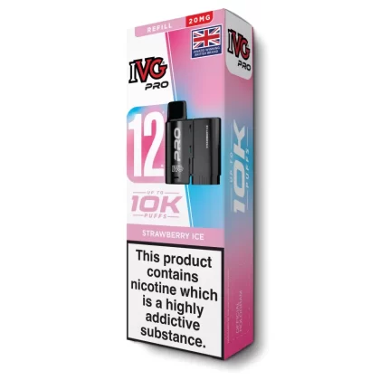 Strawberry Ice Pro 12 Refill Pod by IVG - 20 mg/ml