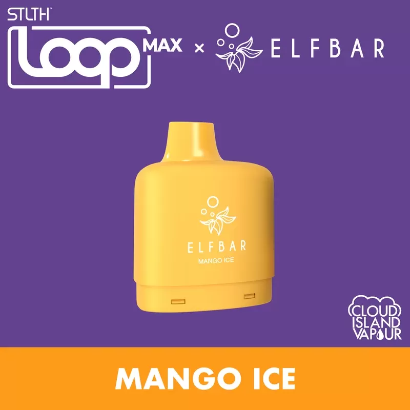 STLTH LOOP MAX X ELFBAR Pod Pack – Mango Ice - Strength#20mg