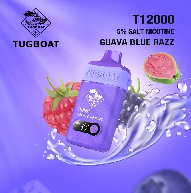 Tugboat T12000 Disposable Vape (12,000 Puffs) - 50 mg / Red Mamba Ice - Image 3