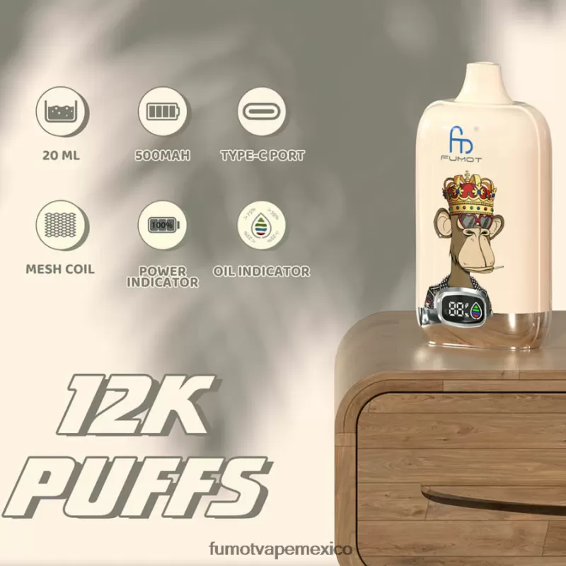Fumot Digital Box 12000 vapeador desechable de 20 ml – (1 pieza) amor 66 H0XPTX135 Fumot Vape Online Shop - Fumotvapemexico