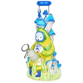 Pulsar Artist Series Glow Beaker Water Pipe | Remembering How To Listen | 9.75″ | 14mm F
