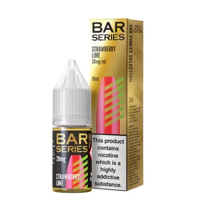 Bar Series Strawberry Lime Gold Salts 5mg Nicotine E-Liquid - Vapourdays Co