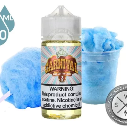 Blue Cotton Candy by Juice Roll Upz Carnival 100ml - Vape Product, Vape Product (819A05)