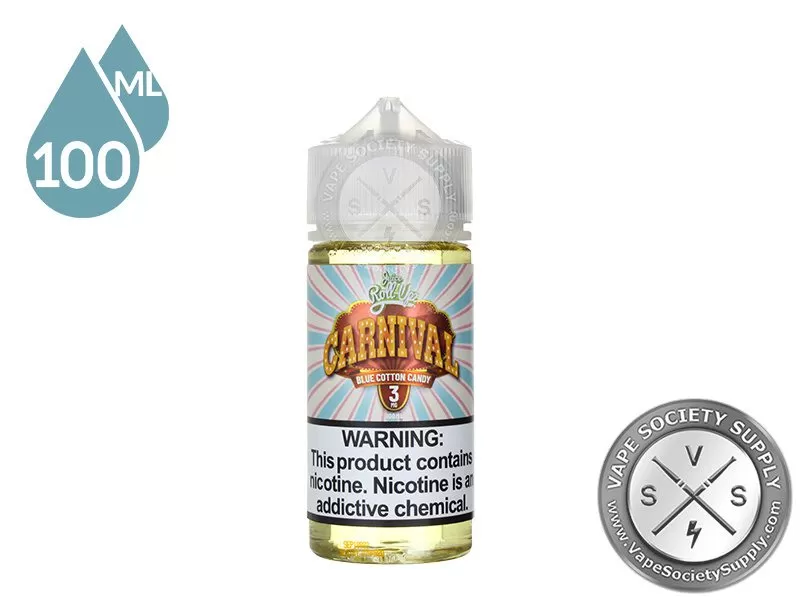 Blue Cotton Candy by Juice Roll Upz Carnival 100ml - Vape Product, Vape Product (819A05) - Image 2