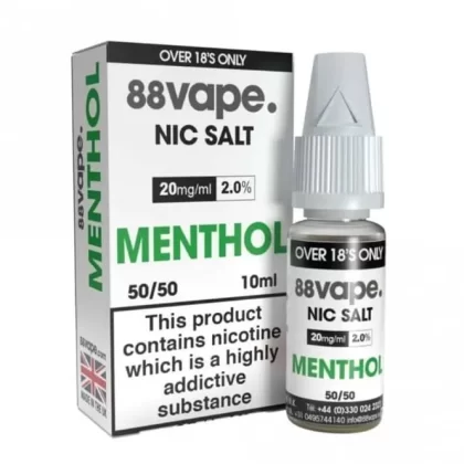 Menthol Nic Salt E-Liquid by 88vape (10ml)