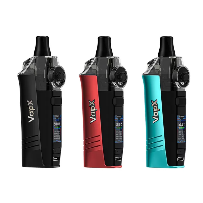 VapX Geyser S Pod Kit 3.2ml 1500mAh - Crater Lake Blue - Image 2