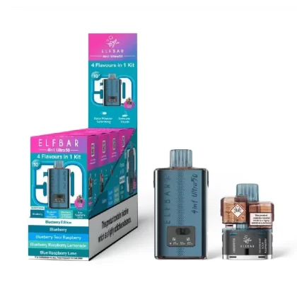 Elf Bar 4in1 Ultra 50 Prefilled Pod Kit Blueberry Edition - Strength#20mg