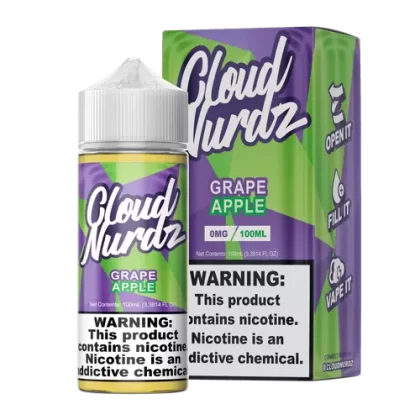 Sale $11 – Grape Apple by Cloud Nurdz E-Liquid