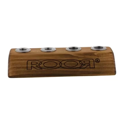 RooR® | Wooden Bowl Holder | 14mm/19mm – 4 Holder – Dark Wood