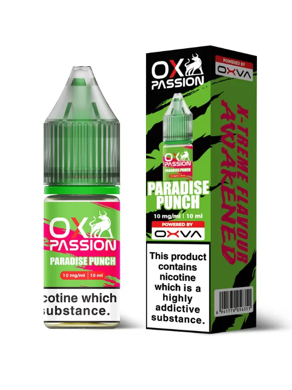 Paradise Punch OX Passion Nic Salt E-Liquid by OXVA - 10ml - Image 2