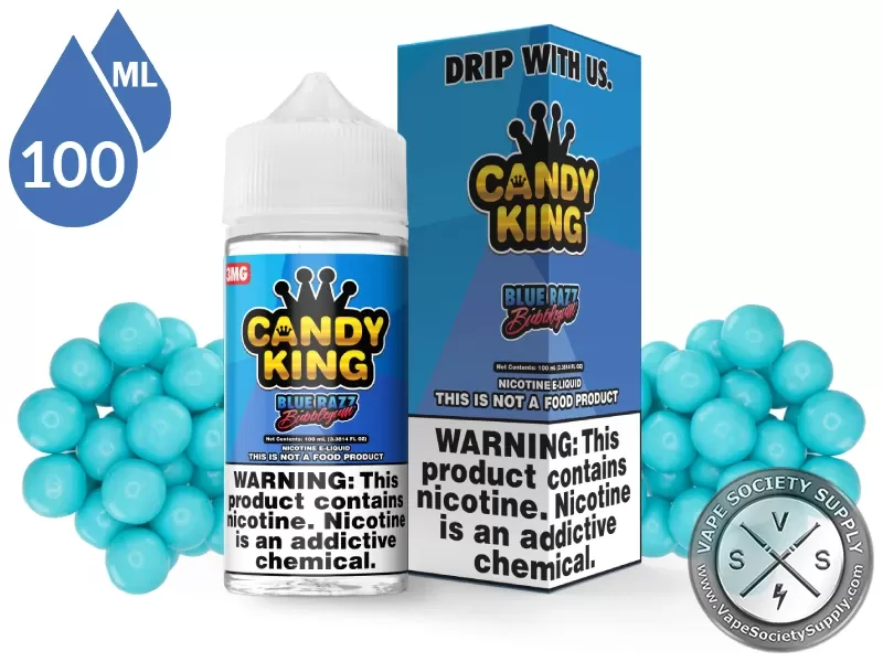 Blue Razz Bubblegum Candy King 100ml