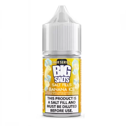 Big Salts Banana Ice – 20ml Salt Fills E Liquid - Vapourdays Co