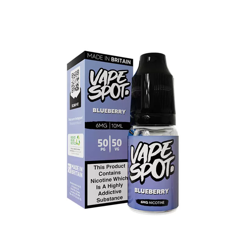 Vape Spot Blueberry E-Liquid 10ml - 6mg