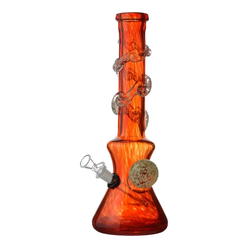 Dappled Sphere Beaker Bong – 14in