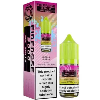Hubbla Bubbla Nic Salt E-Liquid Firerose 5000 by ELUX (10ml) - 20mg