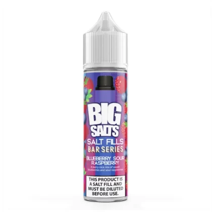 Big Salts Blueberry Sour Raspberry – 60ml Salt Fills E Liquid - 5mg Nic Strength Including 3 x Blue Salt Shots, 10mg Nic Strength Including 3 x Pink Salt Shots