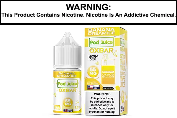 BANANA DREAM ICE BY OXBAR X POD JUICE SALT 30ML - Vapejuice